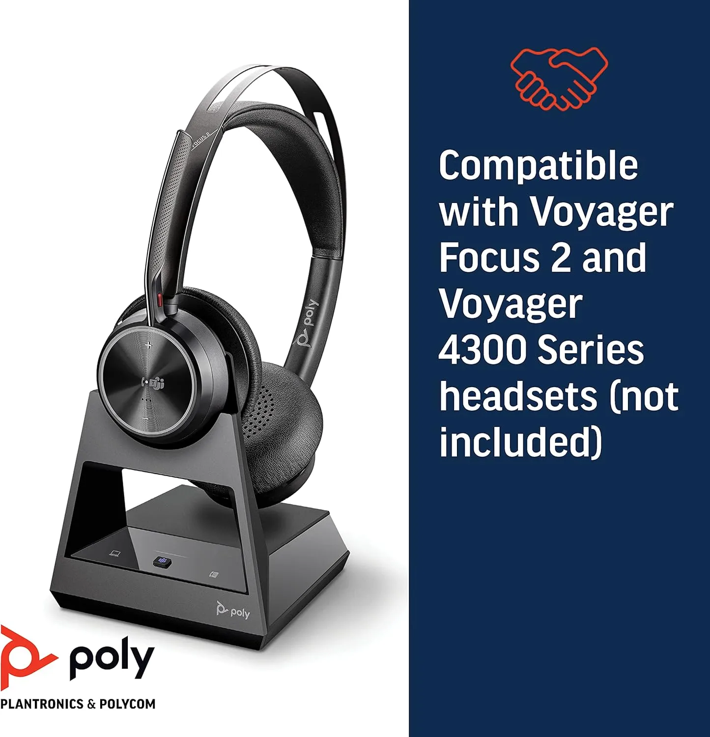 POLY Voyager Office Base - Compatible with Voyager Focus 2 & Voyager 4300 UC Series