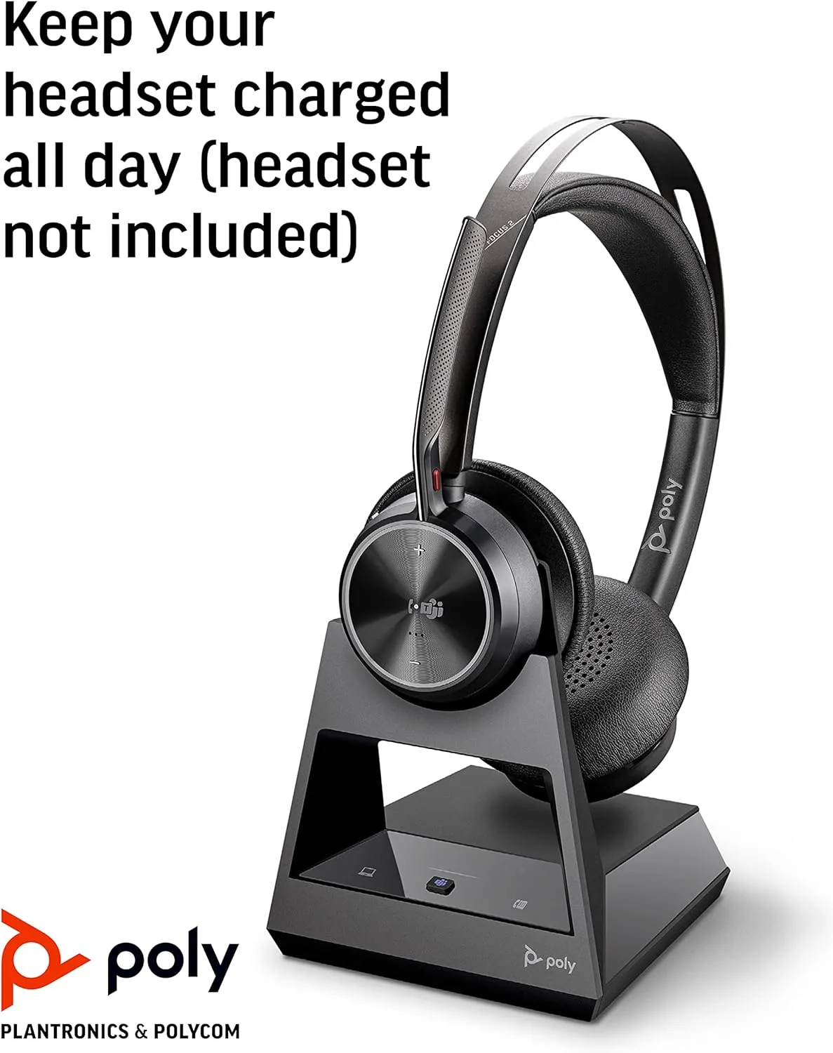 POLY Voyager Office Base - Compatible with Voyager Focus 2 & Voyager 4300 UC Series