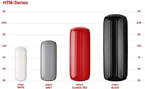 Polyform HTM Series Boat Fender Orange HTM-3 / 10.5" x 27"