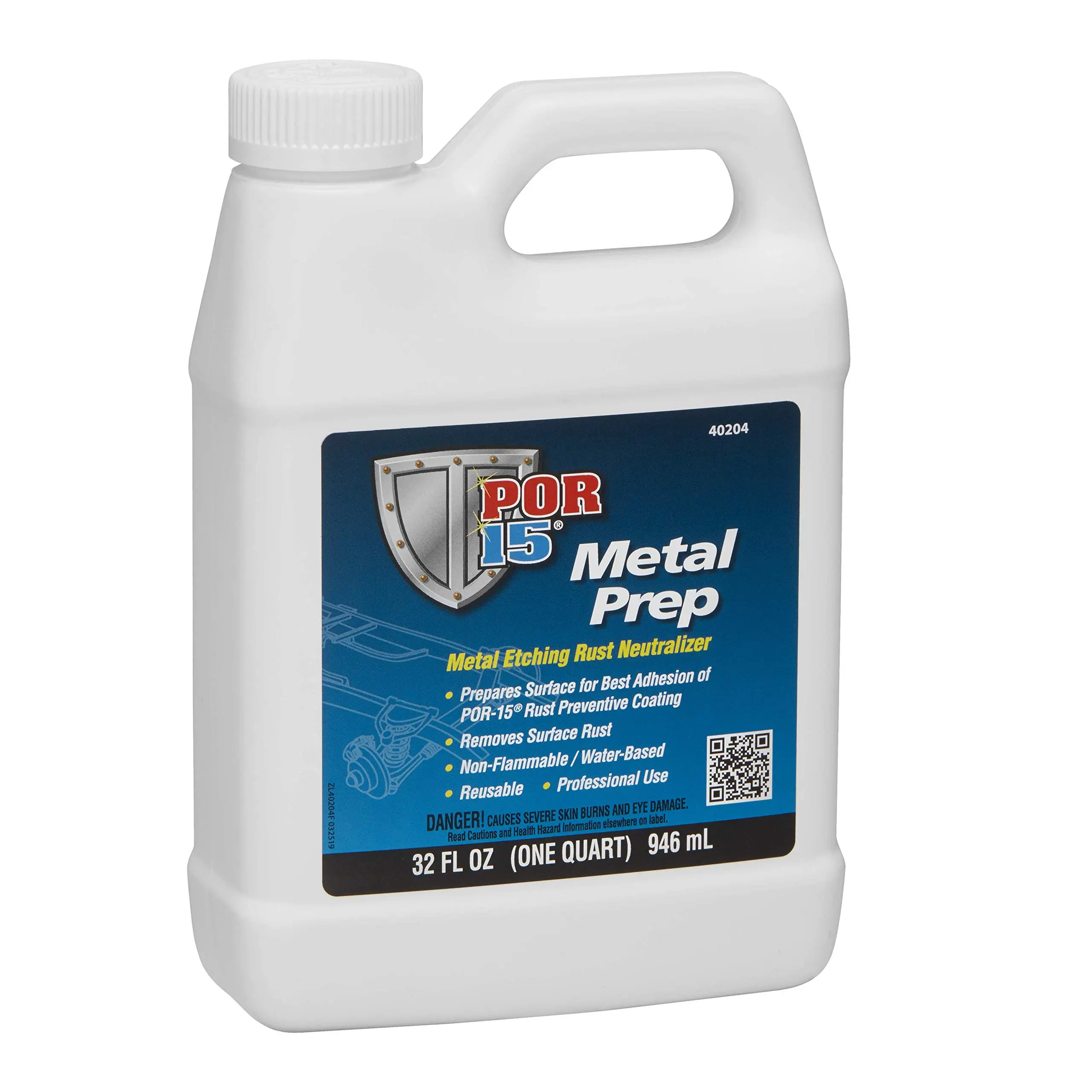 POR-15 Metal Prep, Metal Etching Rust Neutralizer, Non-flammable and Water-based, 32 Fluid Ounces, 1-quart 32 Fl Oz (Pack of 1) Neutralizer