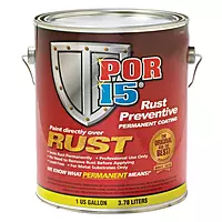 POR-15 Rust Preventive Coating — Semi-Gloss Black, 1 Gallon (128 fl oz)
