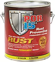 POR-15 Rust Preventive Coating — Semi-Gloss Black, 1 Gallon (128 fl oz)