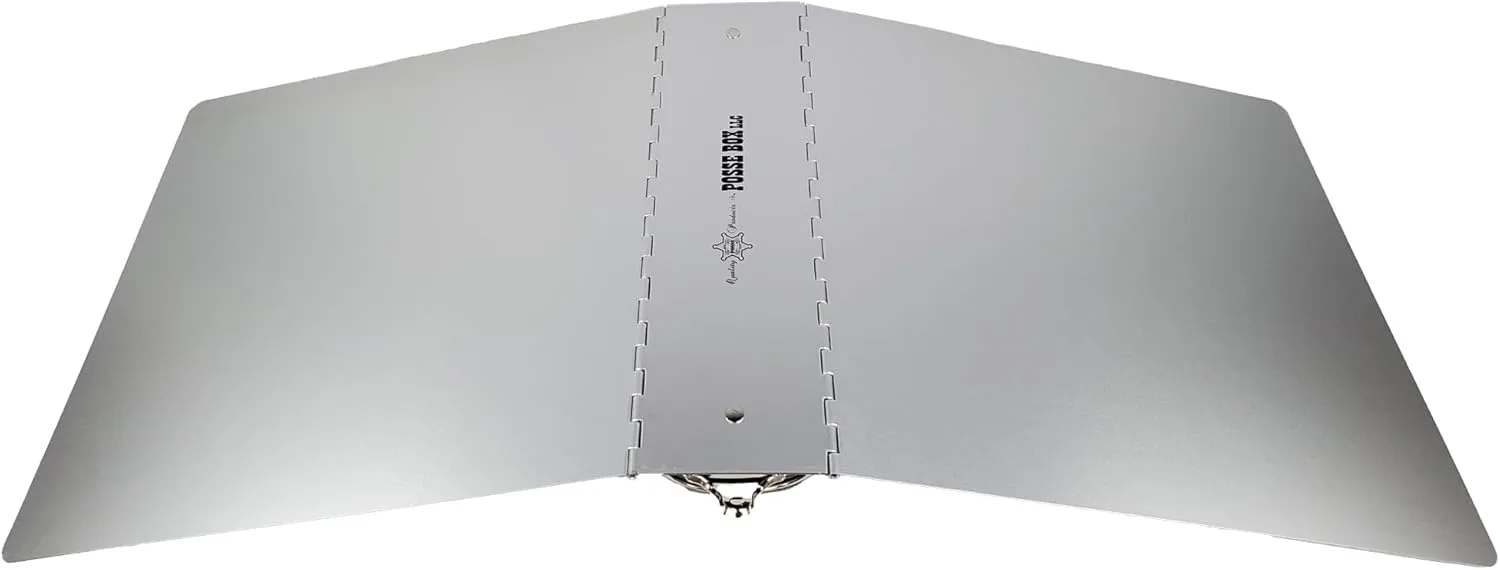 POSSE BOX Anodized Aluminum 3-Ring Binder