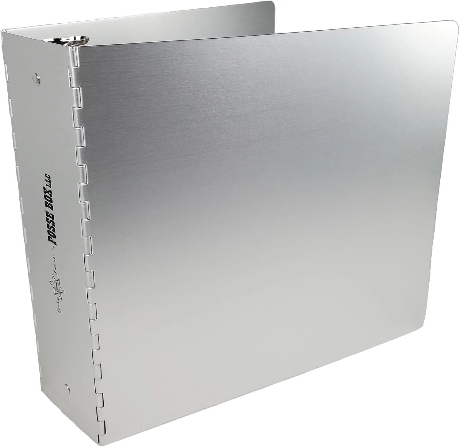 POSSE BOX Anodized Aluminum 3-Ring Binder