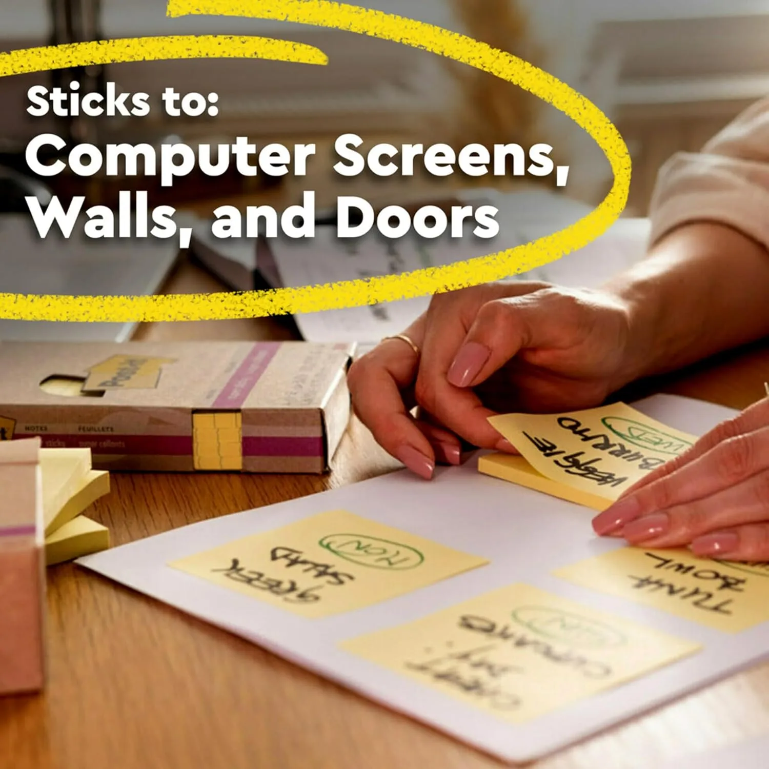 Post-it 100% Recycled Paper Super Sticky Notes