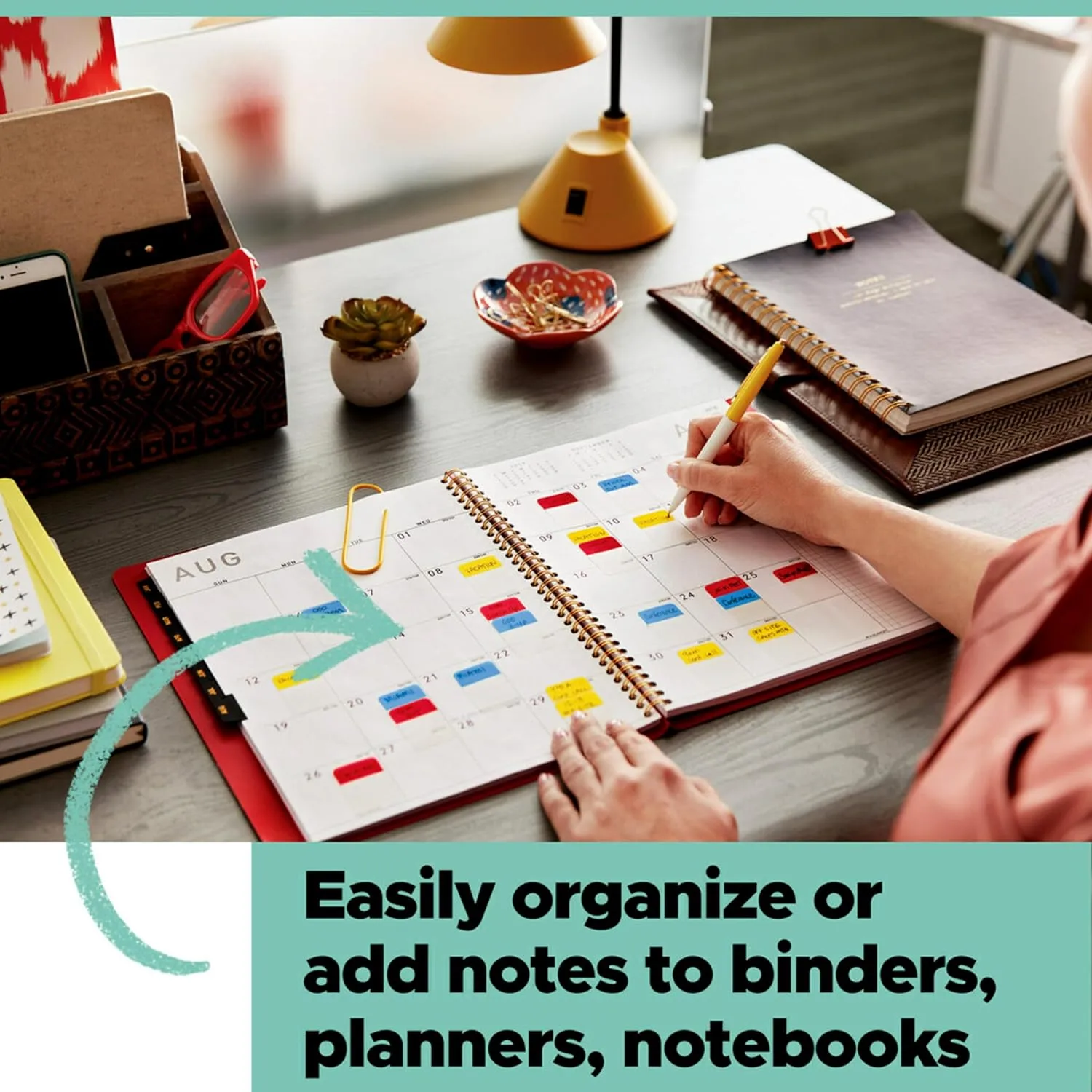 Post-it 680RYGB2 Page Flags in Portable Dispenser, Standard, 160 Flags/Dispenser