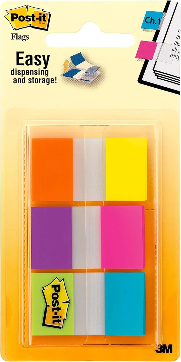 Post-it and Scotch Brand Essentials Pack, Back to School and Office Supplies, Includes Post-it Super Sticky Notes, Flags, Scotch Magic and Super Hold Tape, and Multi-Purpose Scissors