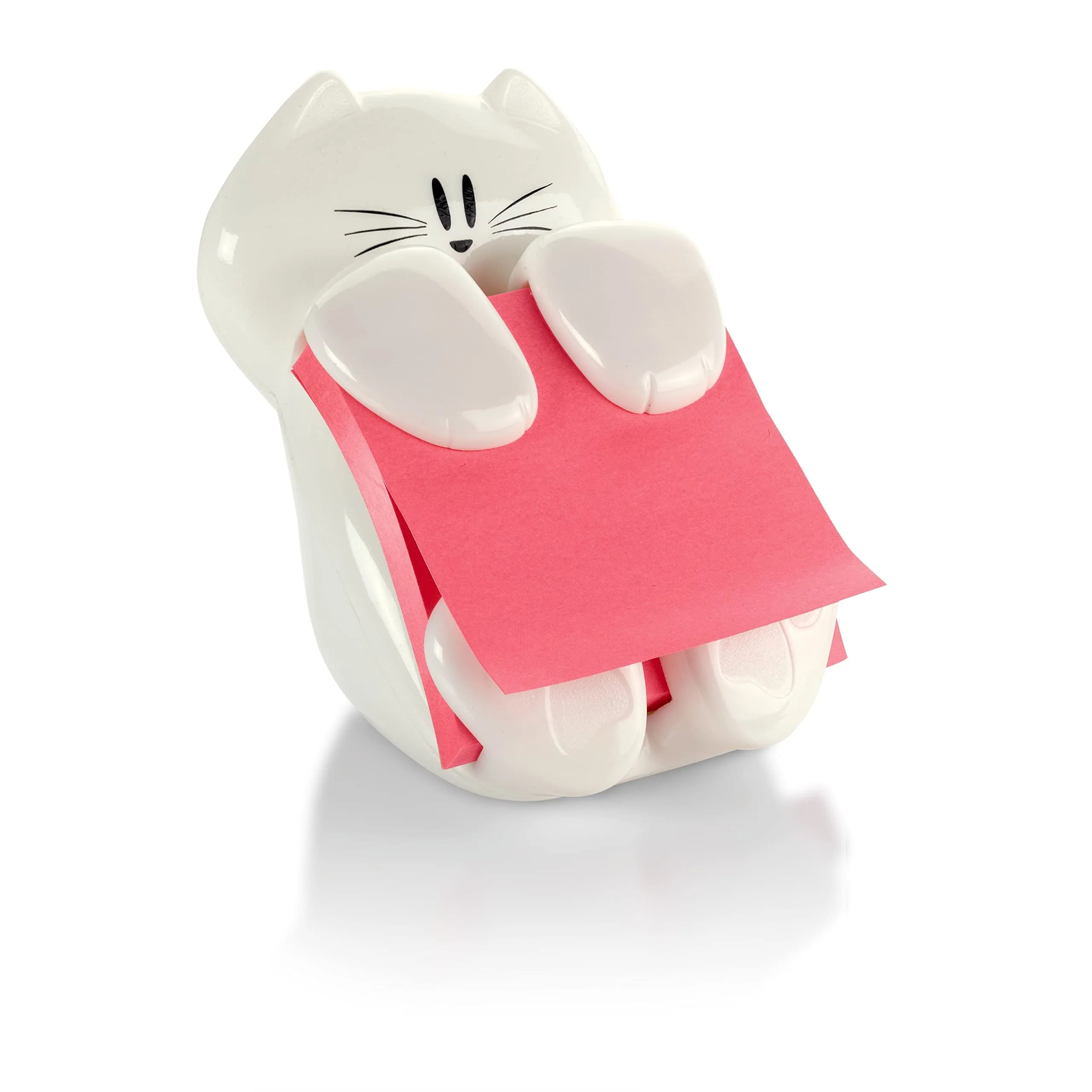 Post-it Pop-up Note Dispenser Cat Design, 3 x 3 in, CAT-330, White