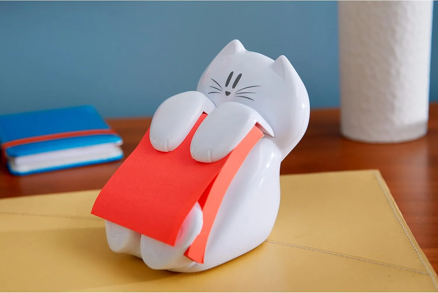 Post-it Pop-up Note Dispenser Cat Design, 3 x 3 in, CAT-330, White