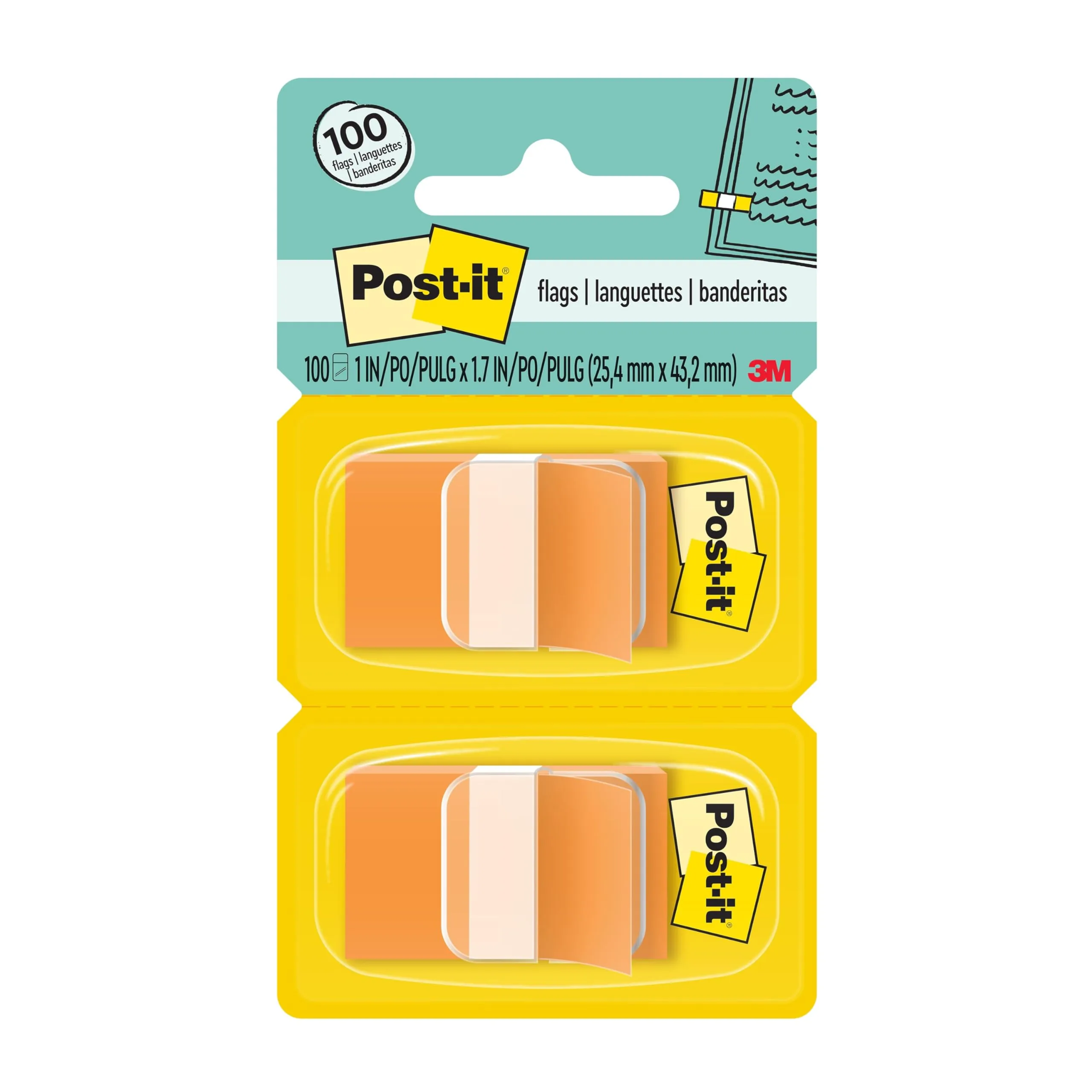 POST-IT Post-it Flags Pop-Up Dispensers 1 in x 1.7 in