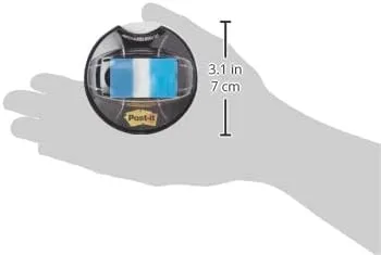 POST-IT Flags High Volume Desk Grip Dispenser, 1 in Wide, 200 Flags
