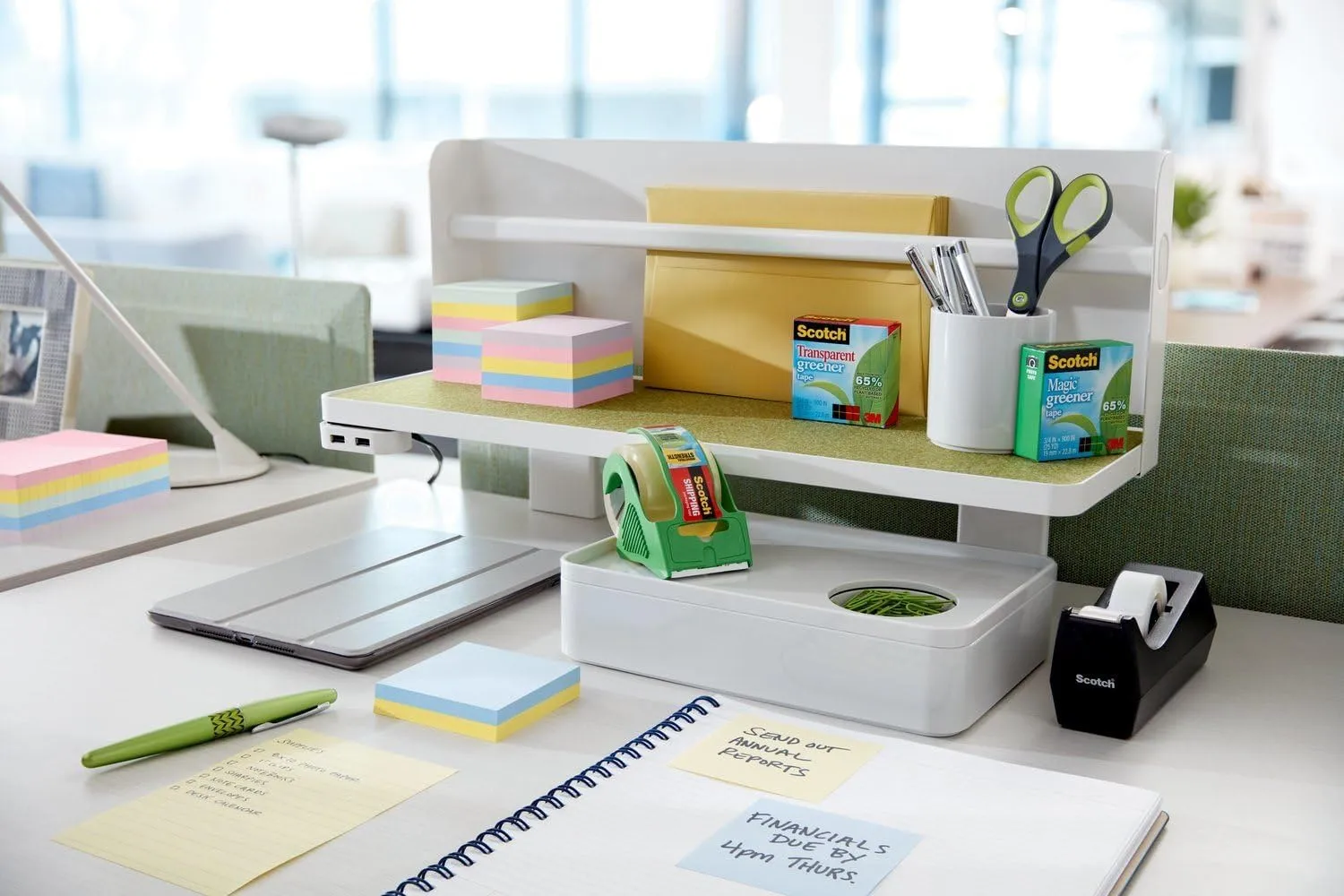 Post-it Greener Notes, 3 in x 3 in, 24 Pads, Canary Yellow (654R-24CP-CY)