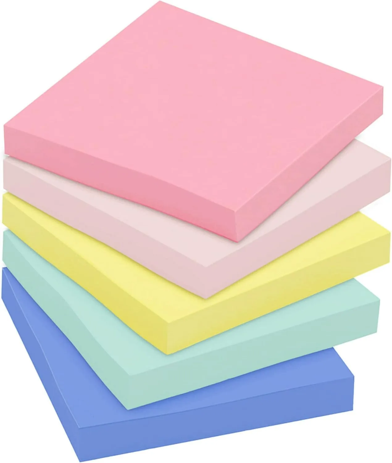Post-it Greener Notes, 3x3 in, 12 Pads, Sweet Sprinkles, 100% Recycled (654-RP-A)