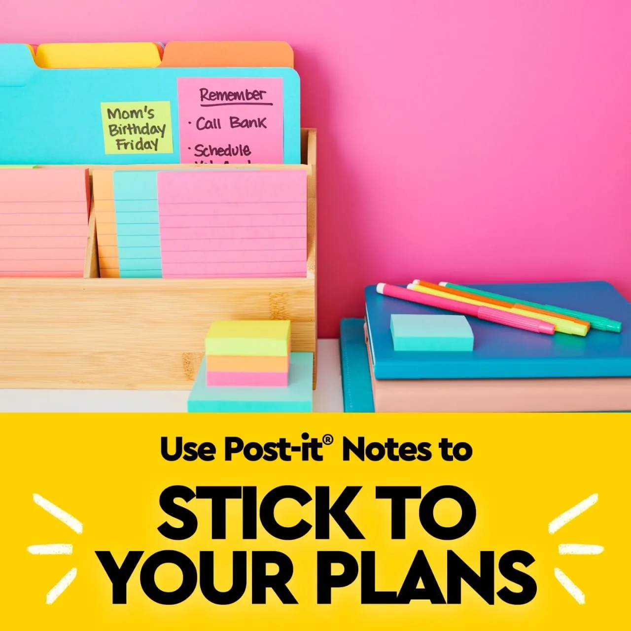 Post-it Notes 3 x 3 in, 6 Pads, Poptimistic Collection (630-6AN)