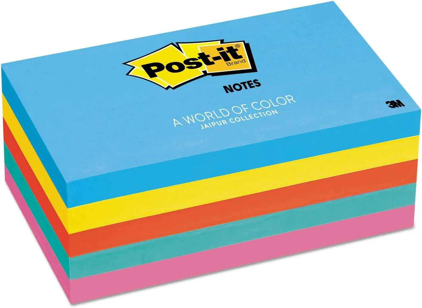 Post-it Notes, 3 x 5 in, 5 Pads (100 Sheets/Pad) - Floral Fantasy Collection