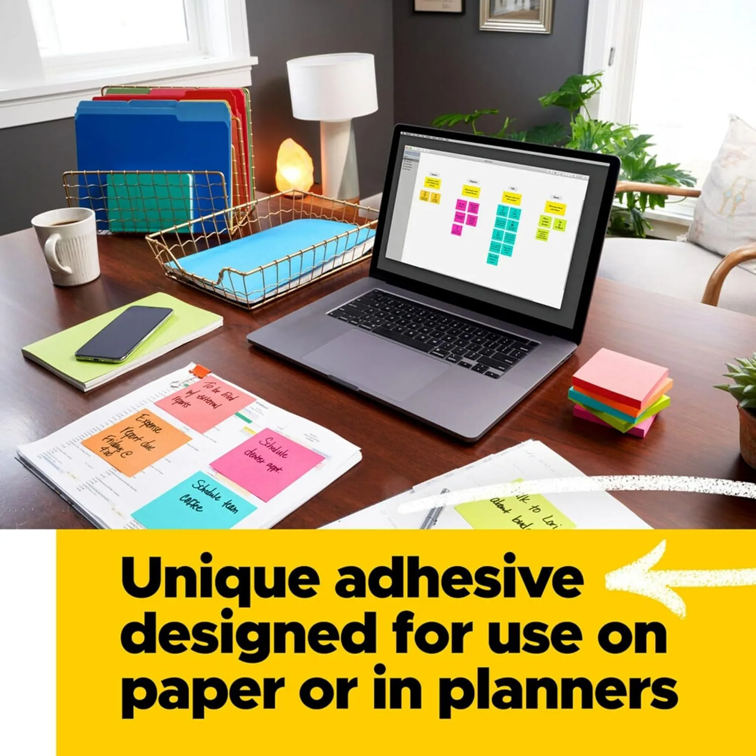 Post-it Notes, 4 x 6 in, Lined, Canary Yellow - 8 Pads (100 Sheets/Pad)
