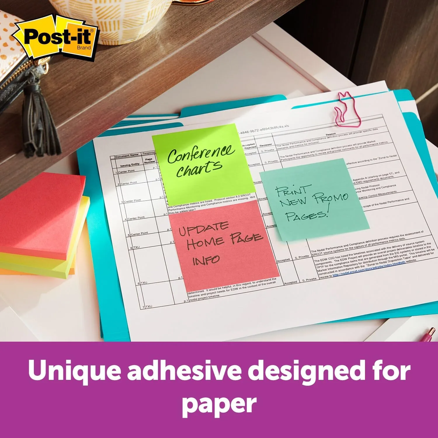 Post-it Pop-up Note and Flag Dispenser, Designer Series for 3x3 in Pop-up Style Notes and Flags (DS100) 16.2" x 10.6"
