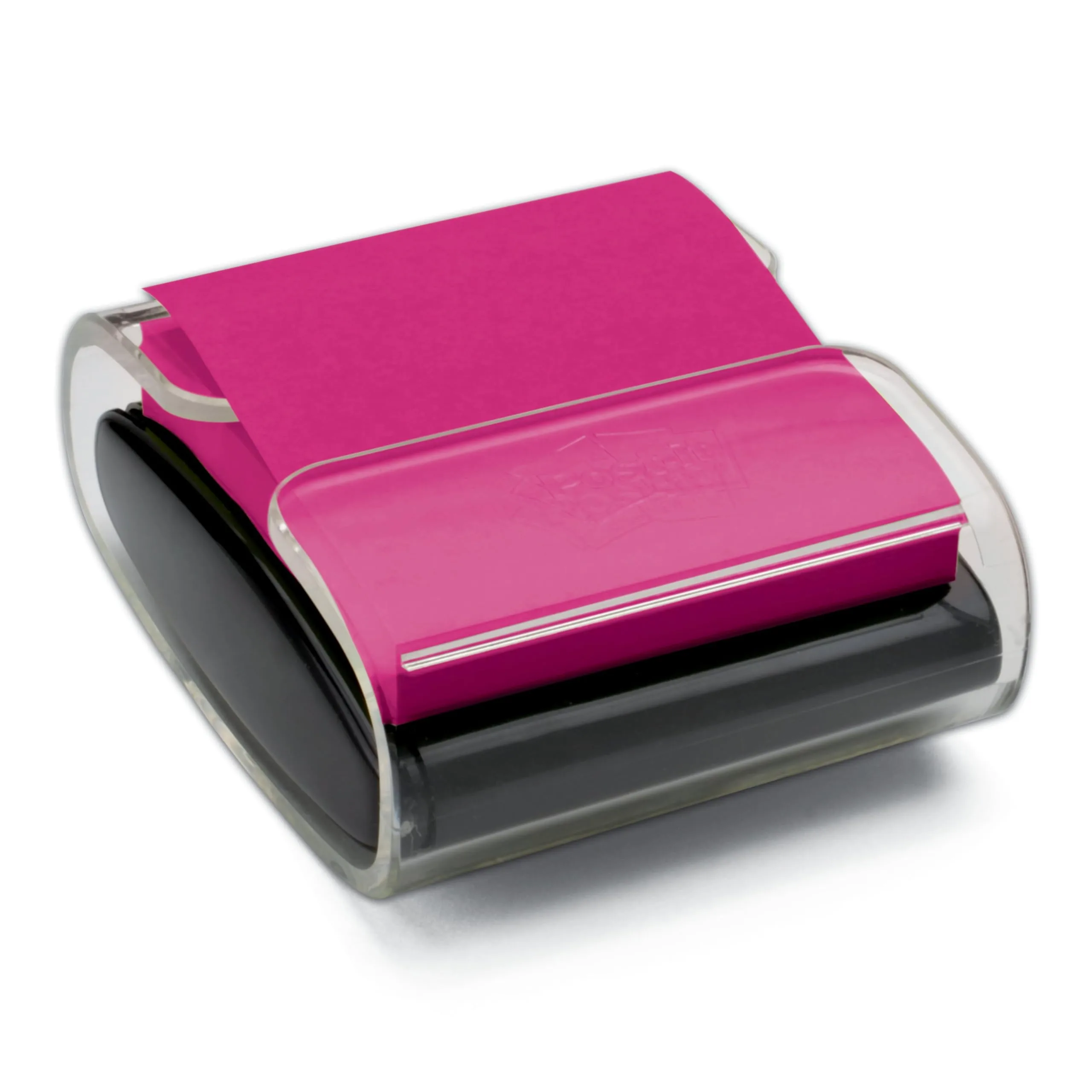 Post-it Pop-up Notes Dispenser, 3x3 in, Black Base Clear Top, Pack Includes Dispenser and a 45-Sheet Pad of Pop-up Notes