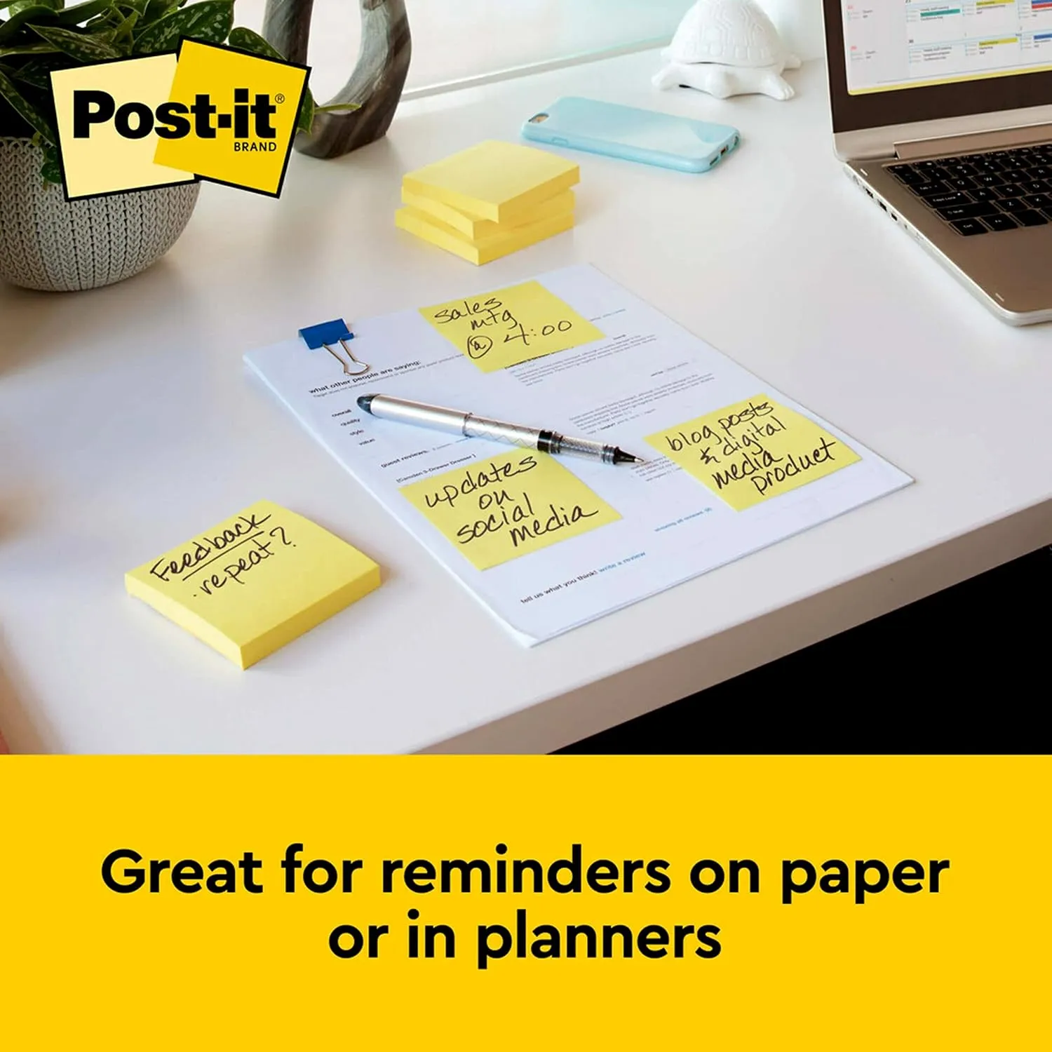 Post-it Dispenser Pop-up Notes, 3x3 in, 18 Pads, Assorted Colors