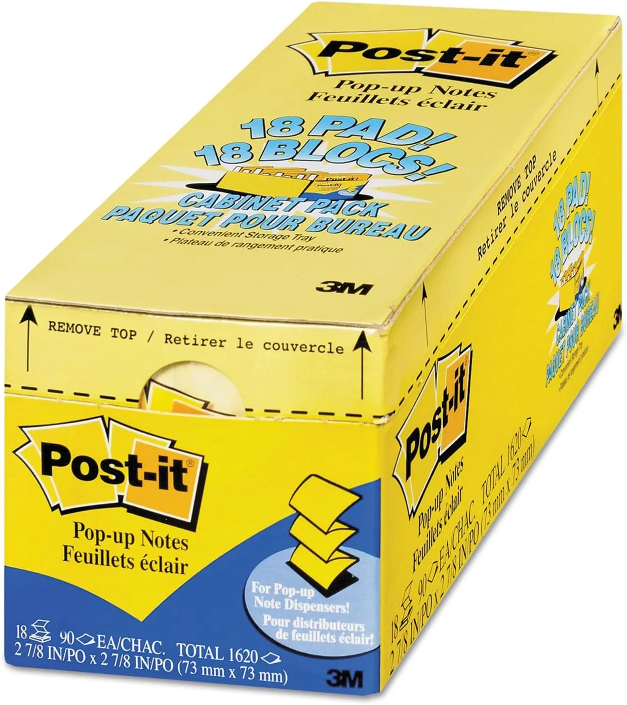 Post-it Pop-up Dispenser Notes, 3 in x 3 in