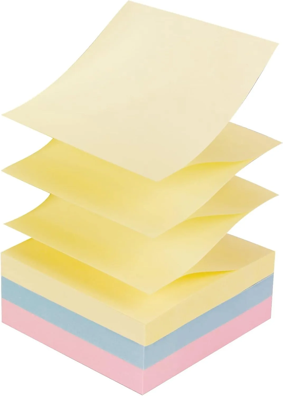 Post-it Pop-up Notes, 3x3 in, 12 Pads, America's 1 Favorite Sticky Notes, Beachside Café Collection, Pastel Colors, Recyclable (R330-12AP) 3" x 3"