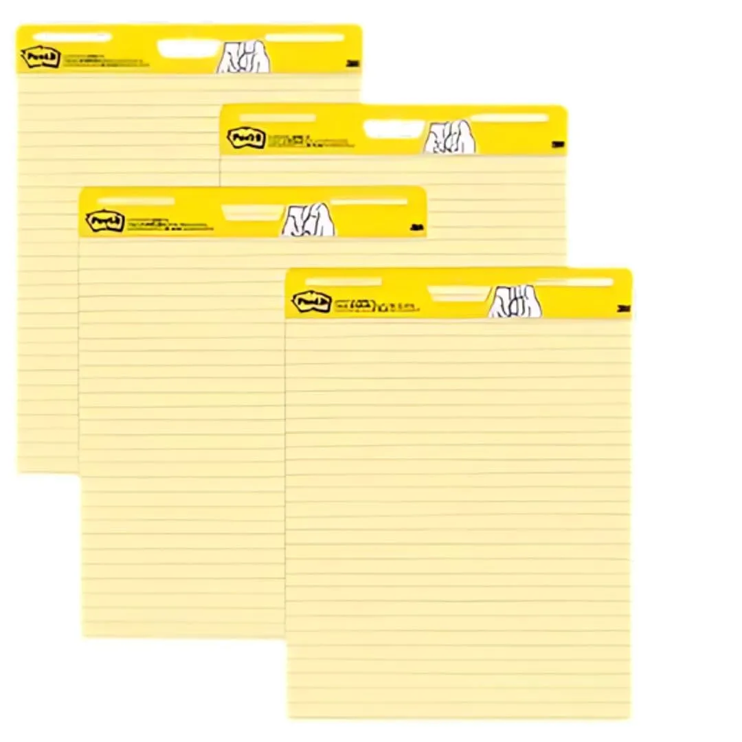 Post-it Super Sticky Easel Pads, 25 x 30 in, 2 Pads, 30 Sheets/Pad, Yellow
