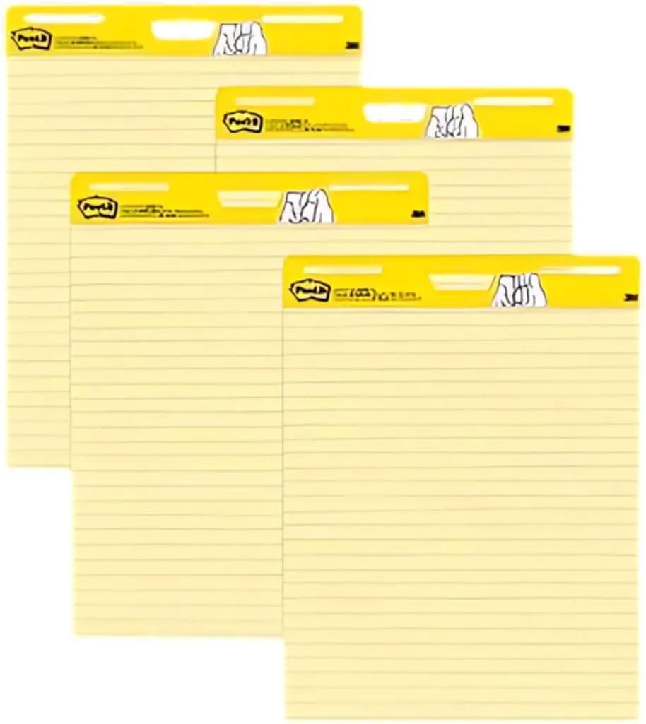 Post-it Super Sticky Easel Pads, 25 x 30 in, 2 Pads, 30 Sheets/Pad, Yellow