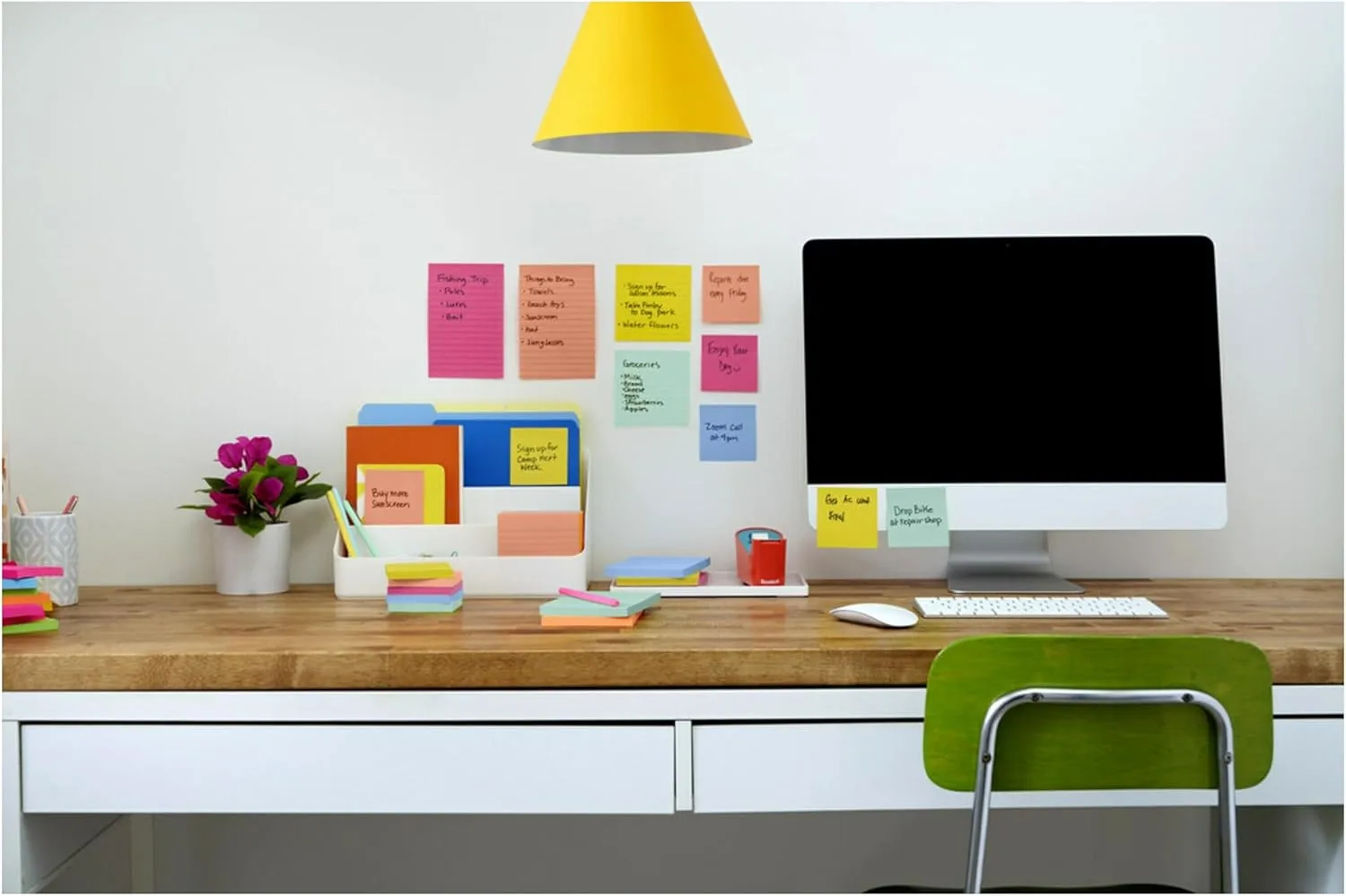 Post-it Super Sticky Lined Notes, 3-Pack, 4 x 6 in, Summer Joy Collection