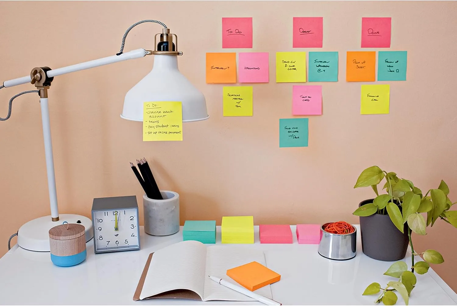 Post-it Super Sticky Notes, 3x3 in, 12 Pads, 2X The Sticking Power, Supernova Neons, Bright Colors, Recyclable (654-12SSMIA)