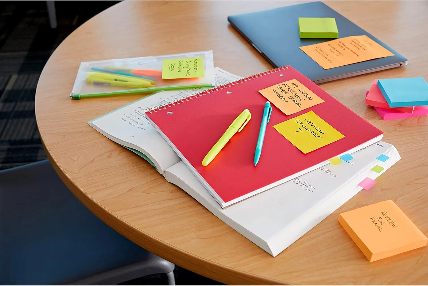 Post-it Super Sticky Notes, 3x3 in, 12 Pads, 2X The Sticking Power, Supernova Neons, Bright Colors, Recyclable (654-12SSMIA)