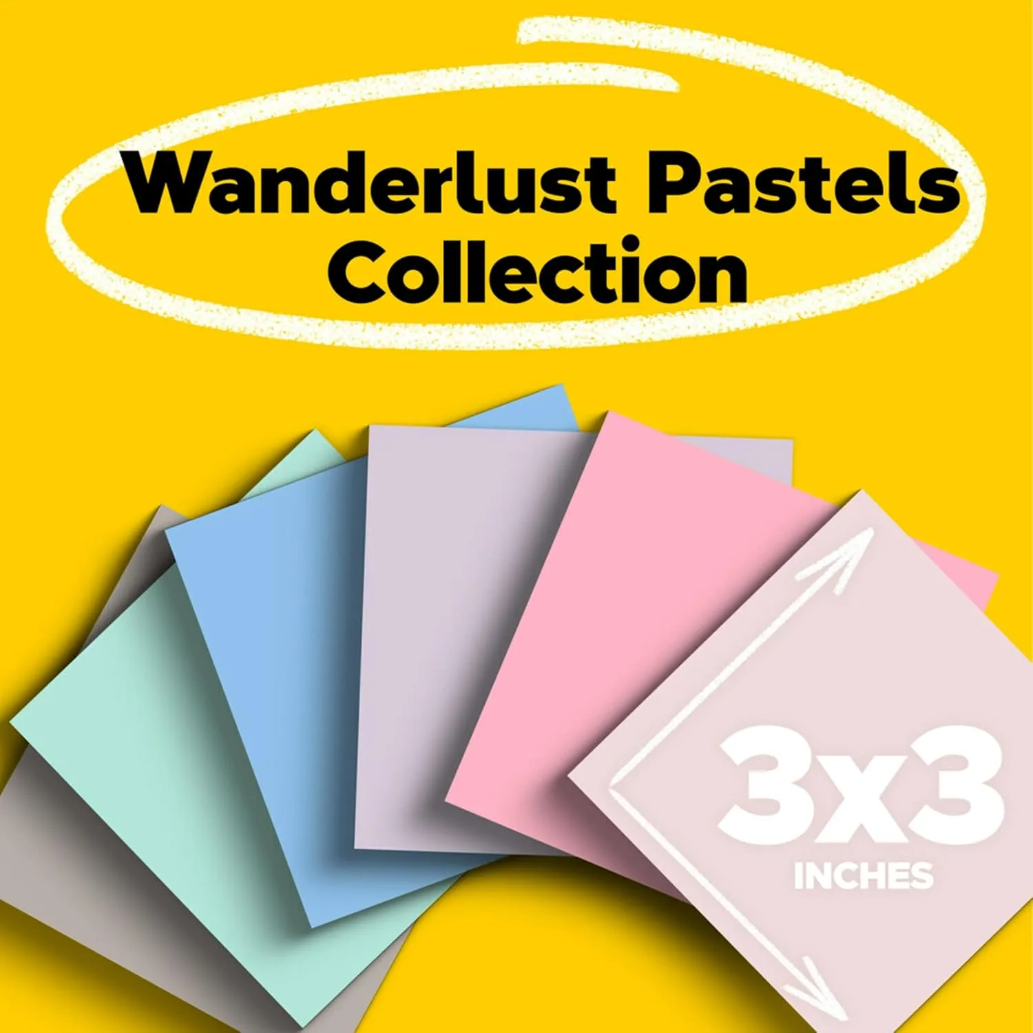 Post-it 100% Recycled Paper Super Sticky Notes, 3 in. x 3 in.
