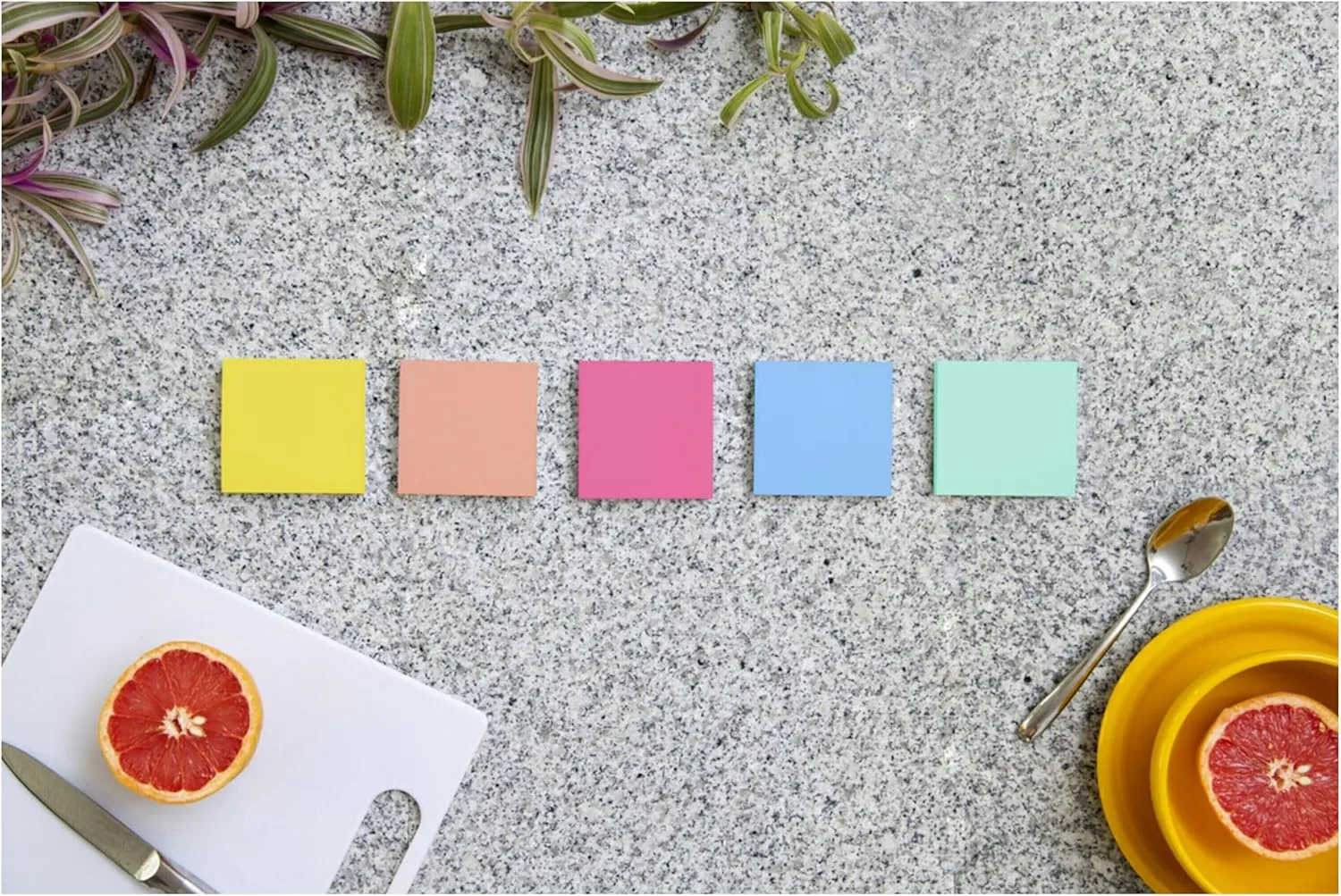 Post-it Super Sticky Notes, 3 x 3 in, 5 Pads - Summer Joy Collection