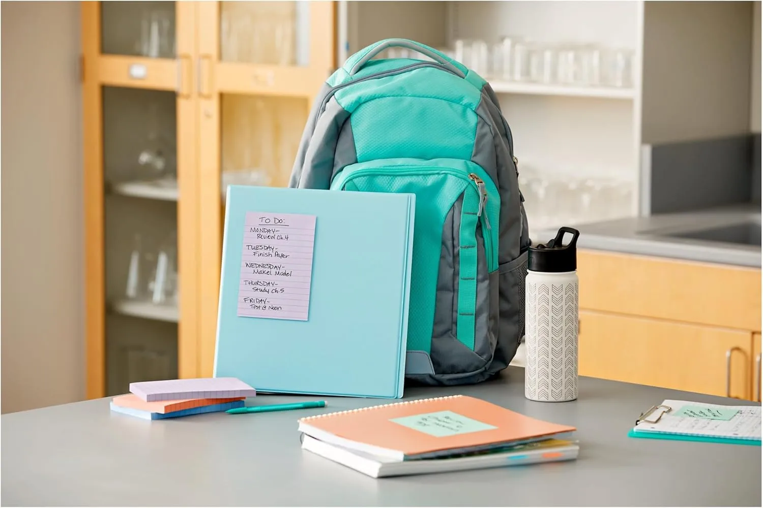 Post-it 100% Recycled Paper Super Sticky Notes, Lined, 4 in. x 6 in., 4 Pads, 45 Sheets per Pad