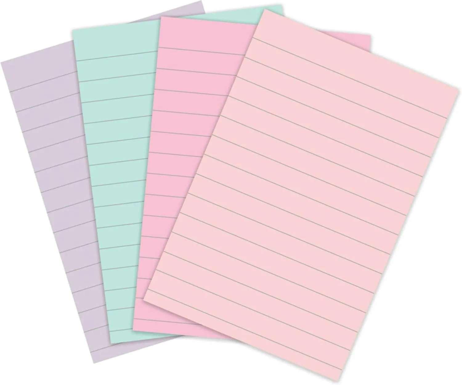 Post-it 100% Recycled Paper Super Sticky Notes, Lined, 4 in. x 6 in., 4 Pads, 45 Sheets per Pad
