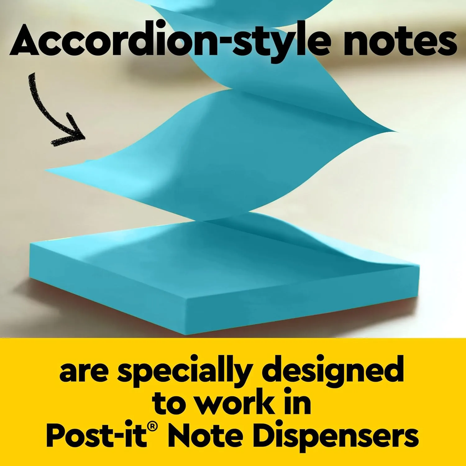 Post-it Super Sticky Pop-Up Notes, 3 x 3 in, 70 Sheets/Pad, Oasis Collection