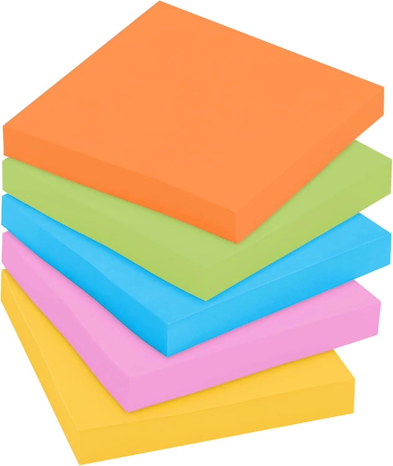 Post-it Super Sticky Pop-up Notes, 3 in x 3 in, Assorted, Pack of 10 Pads