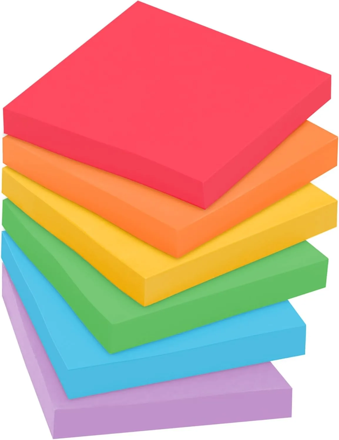 Post-it Super Sticky Pop-up Notes, 3 in x 3 in, Assorted, Pack of 10 Pads