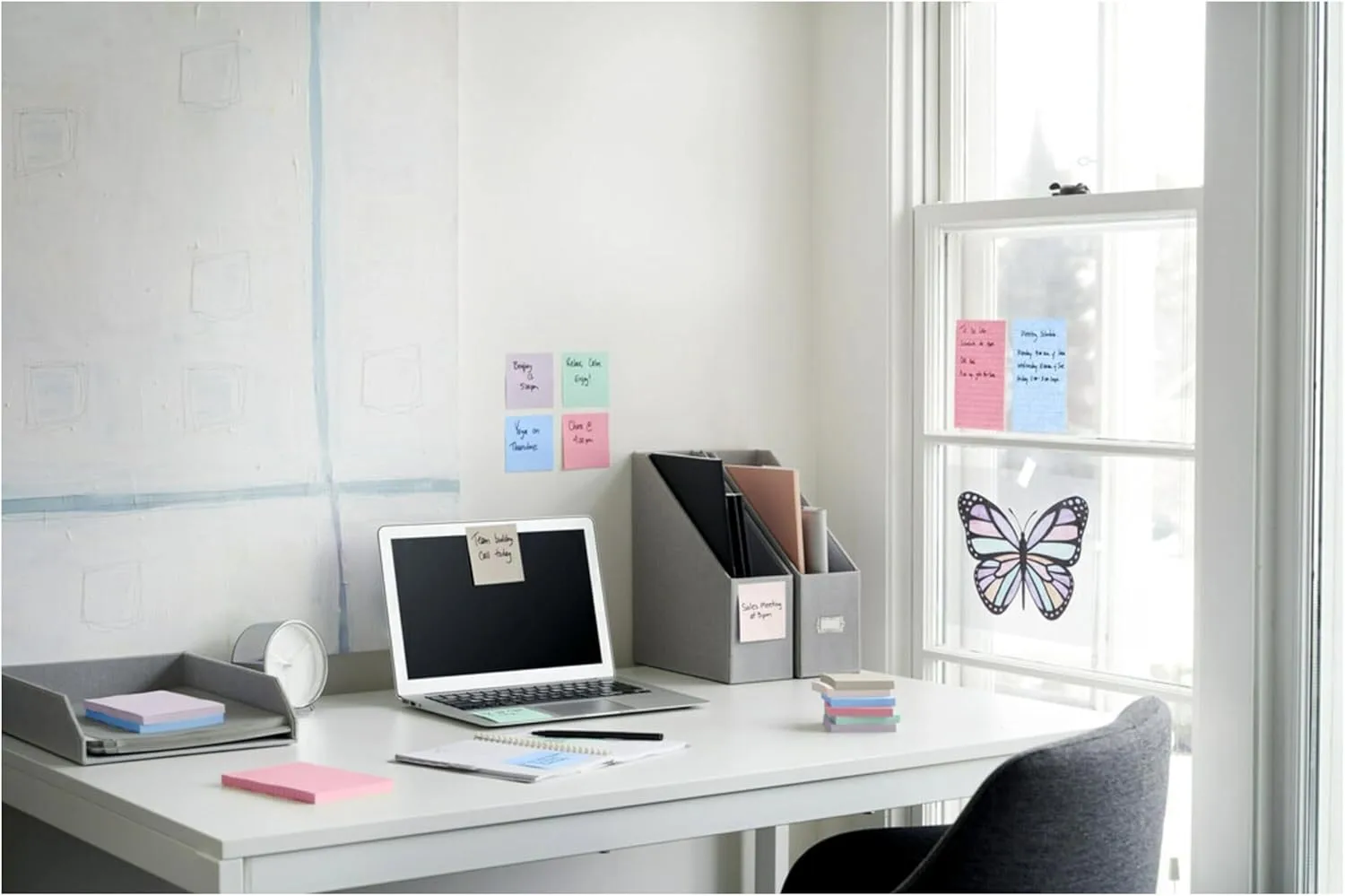 Post-it Super Sticky 100% Recycled Pop-up Notes, 3 in x 3 in, Wanderlust Pastels