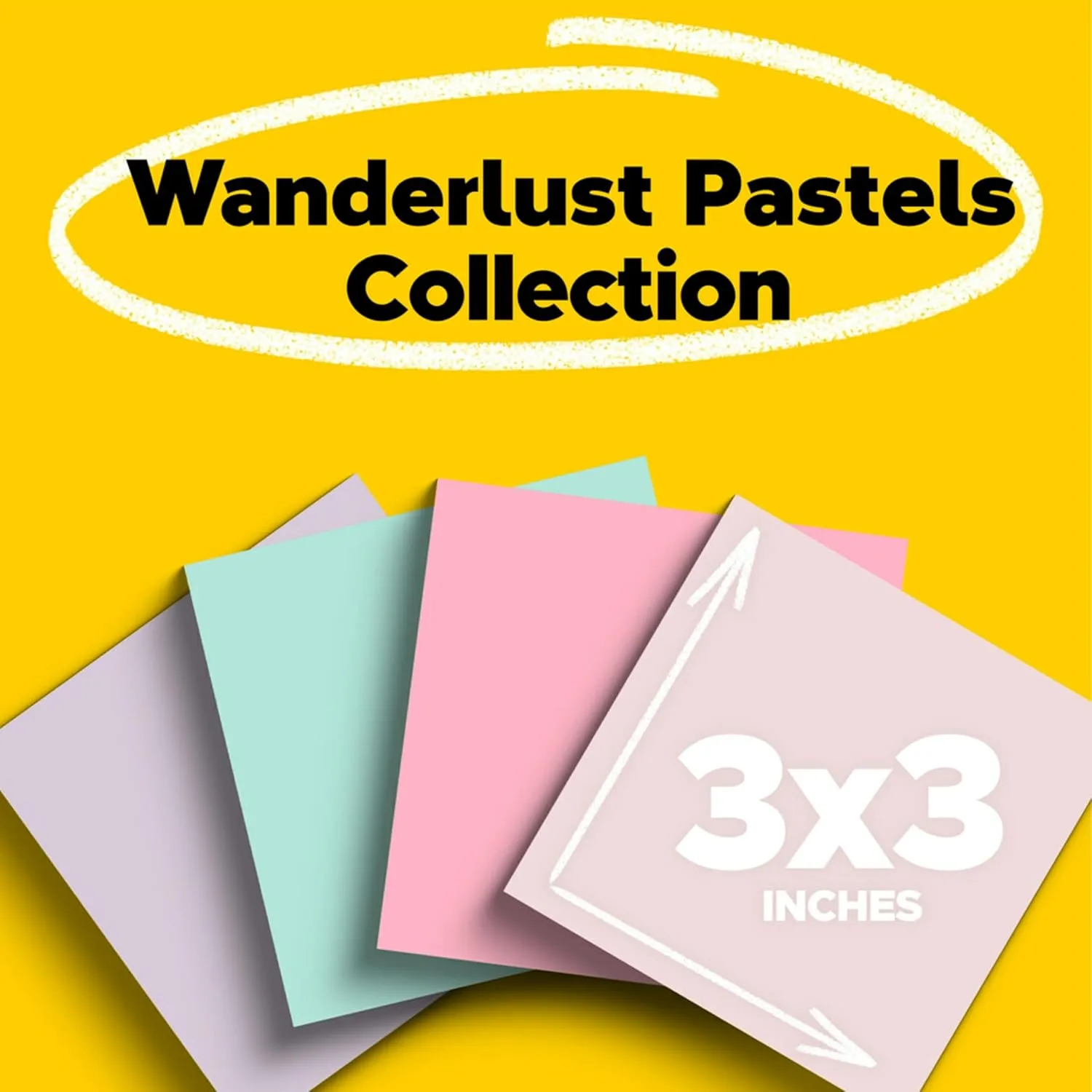 Post-it 100% Recycled Paper Super Sticky Notes, 3 in. x 3 in., 24 Pads/Pack, 70 Sheets/Pad