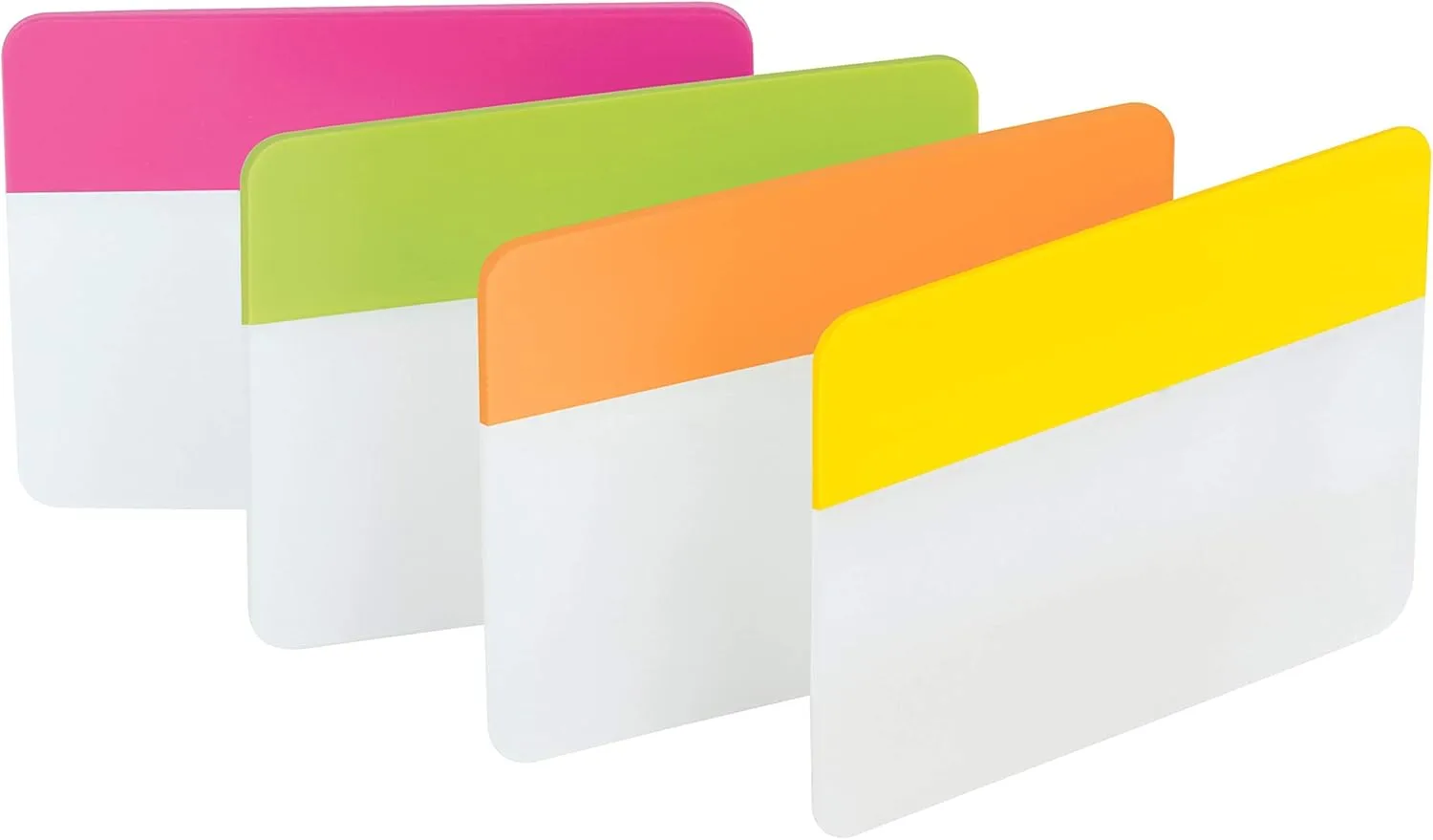 Post-it Tabs, 2 in, Assorted Bright Colors, 6 Tabs/Color, 24 Tabs/Pack