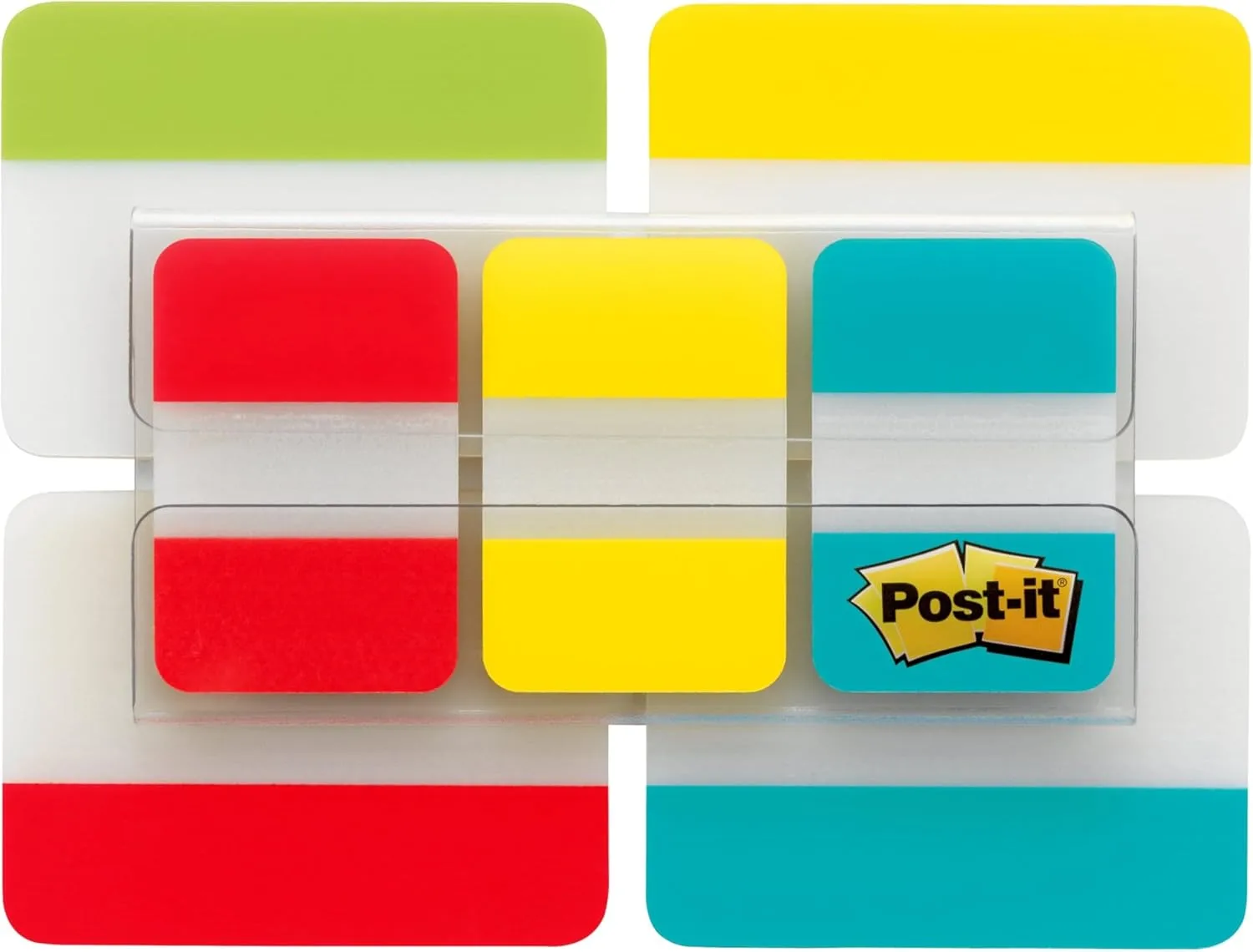 Post-it Tabs Value Pack, Assorted Primary Colors, 1 in and 2 in Sizes, 114 Tabs/Pack (686-VAD2)