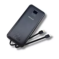 22.5W Fast Charging Power Bank 20,000mAh – Portable Charger with Built-in Cables & LED Display