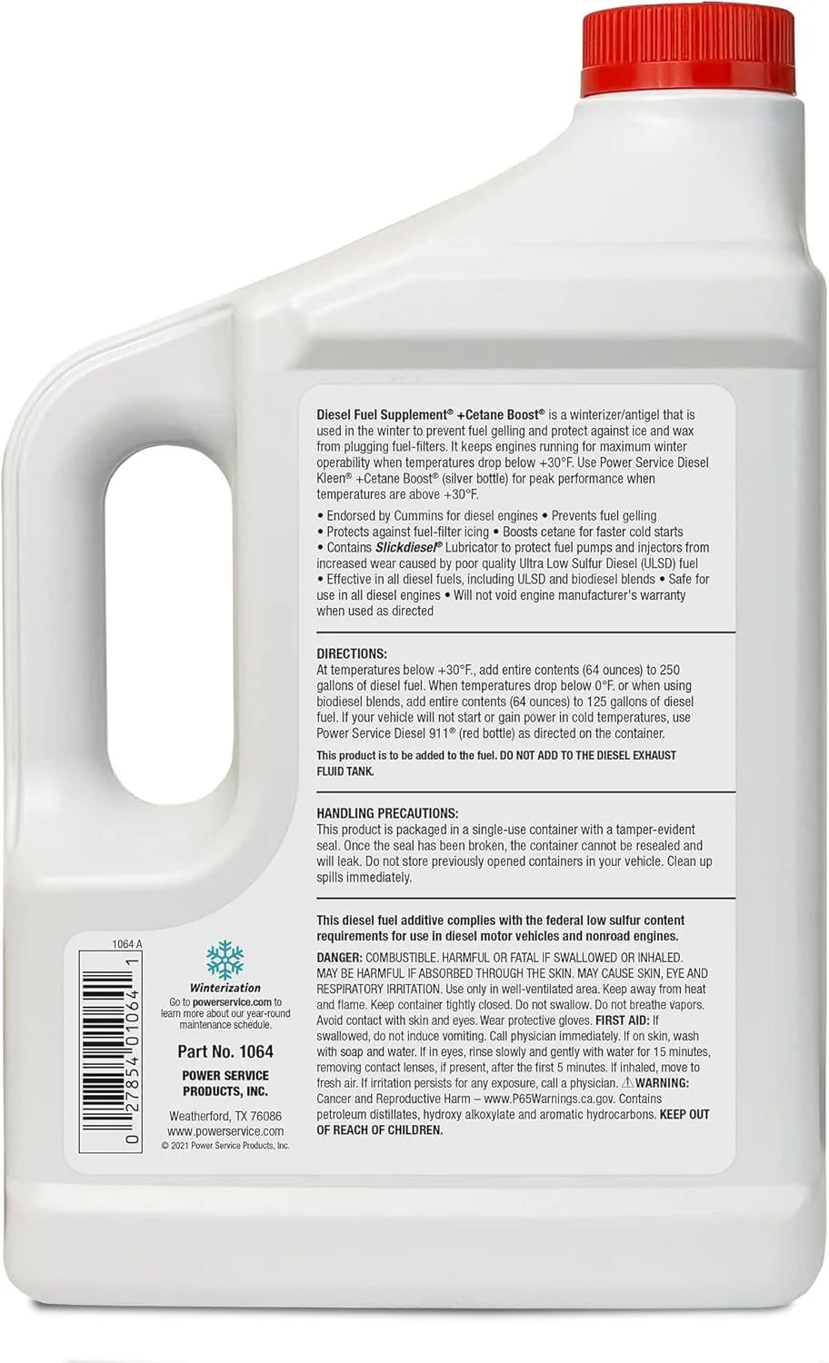 Power Service Diesel Fuel Supplement Antigel 64 oz., Pack of 1