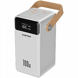 CANYON power bank OnPower 610 metal 60000 mAh PD100W White