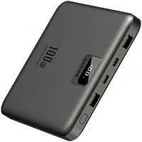 CANYON power bank PB-2008 LED FLAT 20000 mAh PD100W QC3.0 Dark Grey