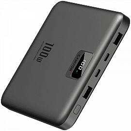 CANYON power bank PB-2008 LED FLAT 20000 mAh PD100W QC3.0 Dark Grey