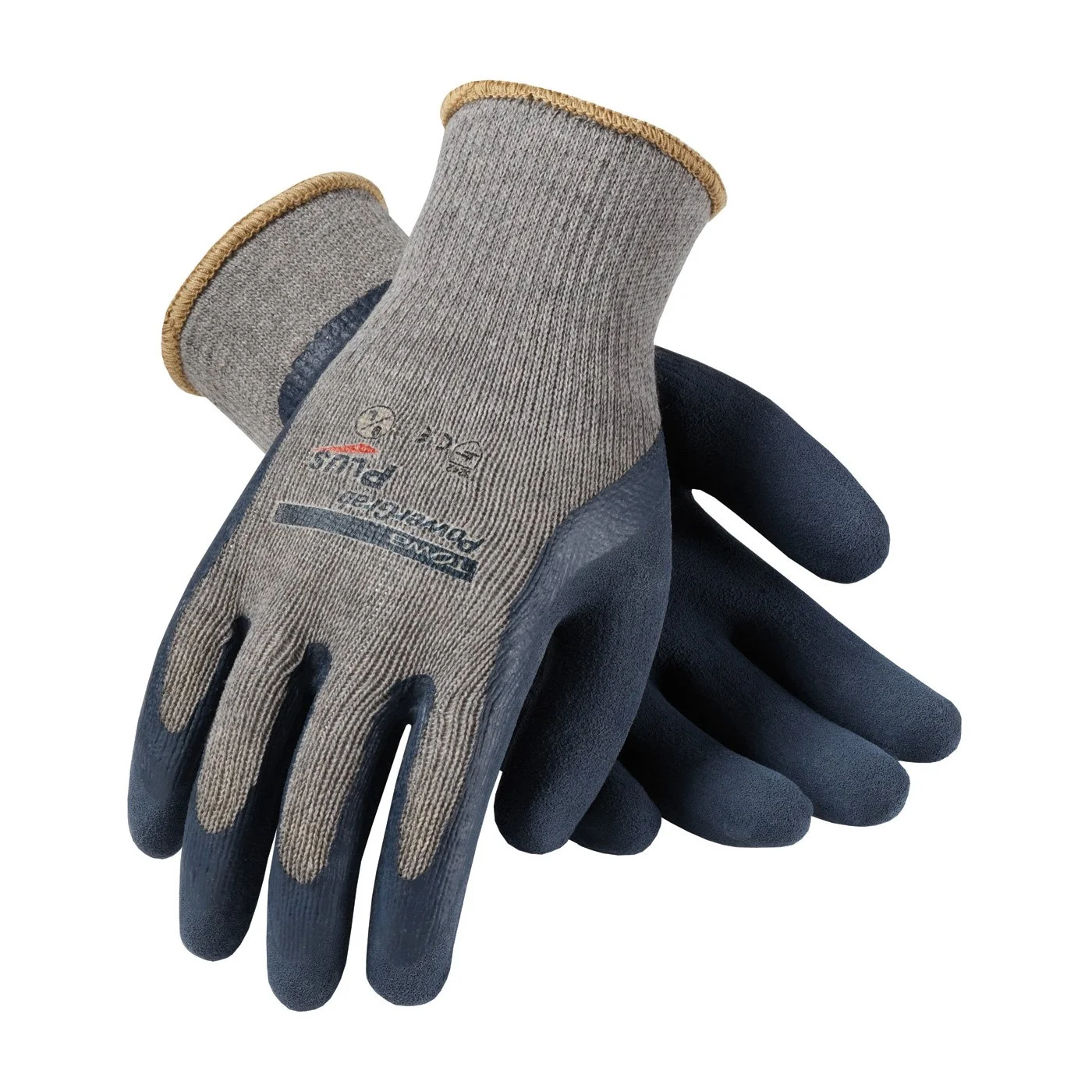 39-C1600/XL Seamless Knit Cotton/Polyester Glove with Latex Coated MicroFinish Grip on Palm and Fingers