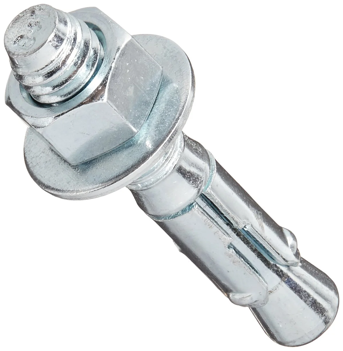 Powers Fastening Innovations 7410SD1 Power-Stud and Sd1 3/8-Inch by 2-1/4-Inch Type Carbon Steel Wedge Expansion Anchor Carbon Steel Clip, 50 Per Box