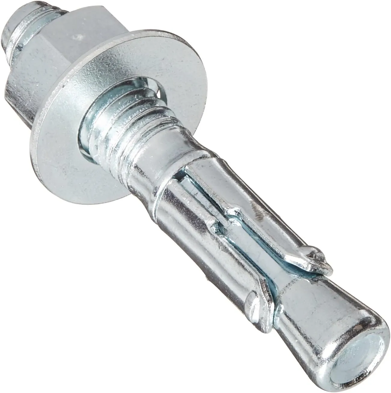 Powers Fastening Innovations 7410SD1 Power-Stud and Sd1 3/8-Inch by 2-1/4-Inch Type Carbon Steel Wedge Expansion Anchor Carbon Steel Clip, 50 Per Box