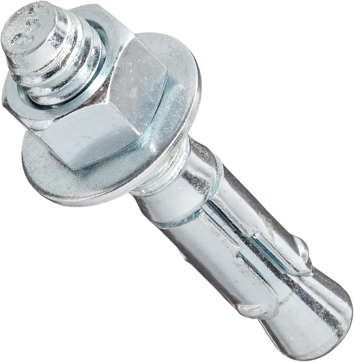 Powers Fastening Innovations 7410SD1 Power-Stud and Sd1 3/8-Inch by 2-1/4-Inch Type Carbon Steel Wedge Expansion Anchor Carbon Steel Clip, 50 Per Box